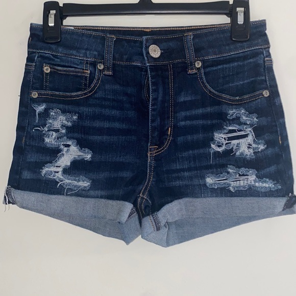 American Eagle Outfitters Pants - American‎ Eagle High Waist Shortie Jean Shorts